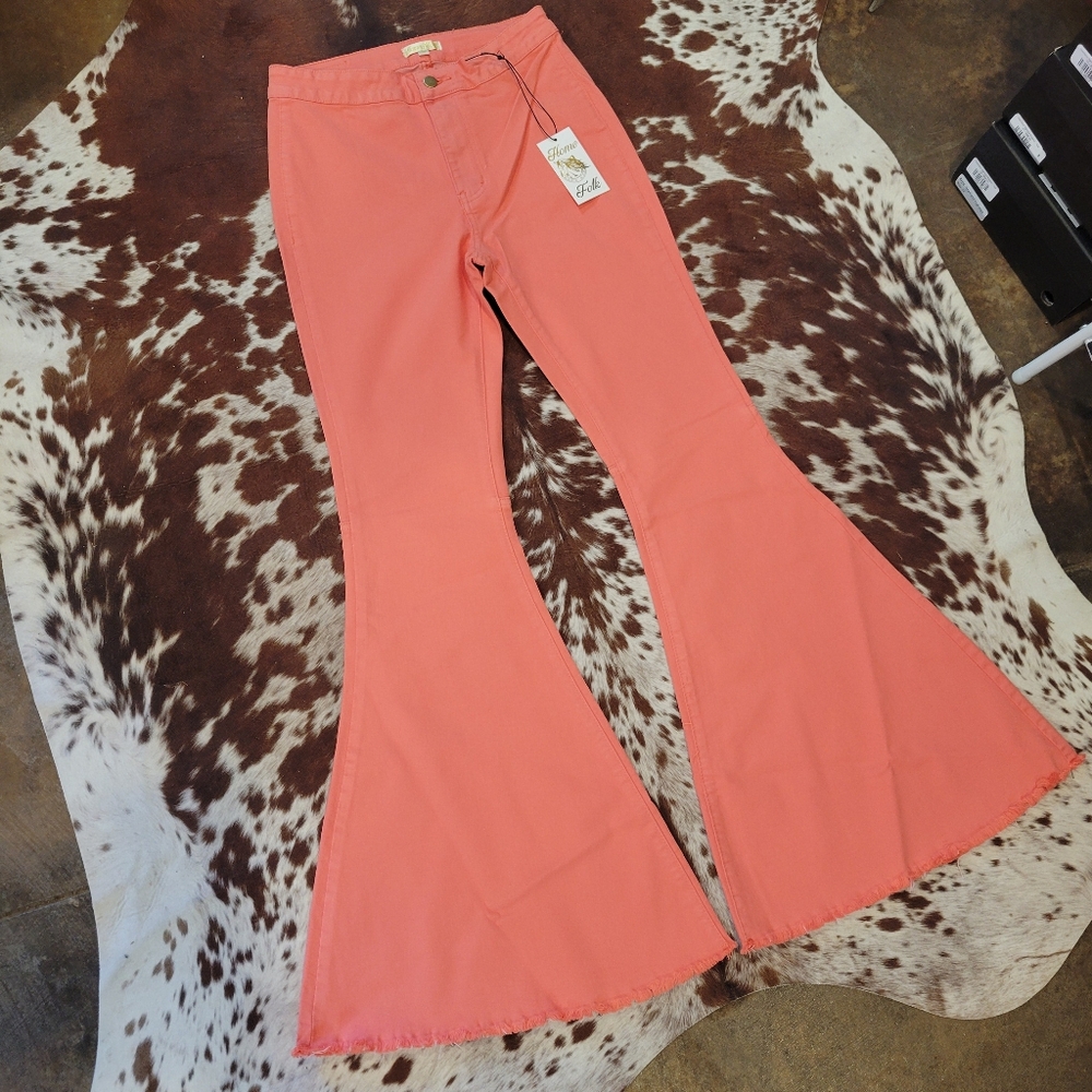 Coral Flare Women Jeans